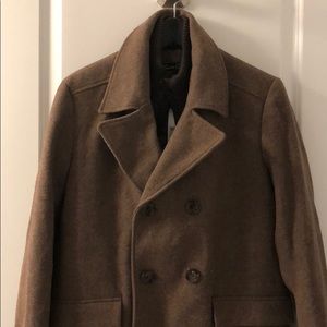 Kenneth Cole Small Double Breast Button Wool Coat